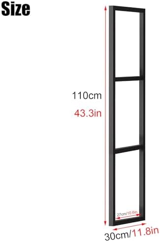 Heavy Duty 3-Layer Industrial Metal Floating Shelf Bracket - Sturdy Wall-Mounted Storage Organizer for Kitchen & Office - Space-Saving Design, Maximize Storage Space