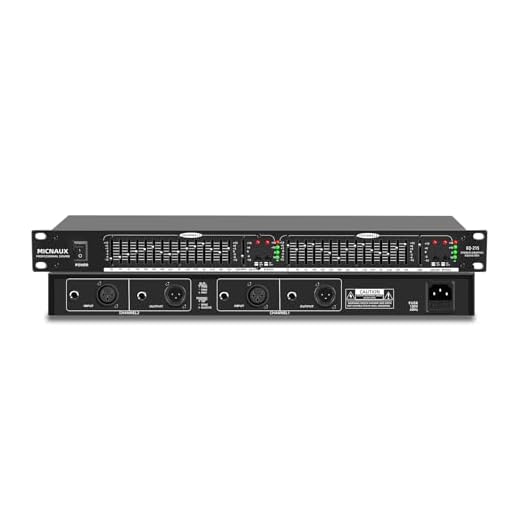 MICNAUX Stereo Equalizer for Home Audio System, Dual Channel 15-Band Graphic Equalizer Professional Rack Mount DJ EQ, Noise Reduction - EQ215