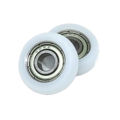 Roulettes de porte de douche en plastique POM 18mm | Lot de 4