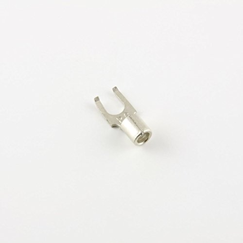 12-10 Ga. Flanged Fork Terminals, #10 Stud - (Pack of 50)