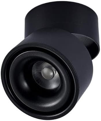 SSDDLZEQ Iluminación Foco LED, luz de techo ajustable de 360 ​​grados, instalación de superficie, iluminación COB, lámpara de pared de aluminio, fondo de tienda de ropa(Warm Light,15w)