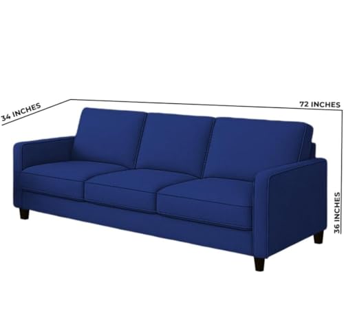 Image of The MM Furniture store Premium Fabric Sofa - Sapphire (3 Seater)