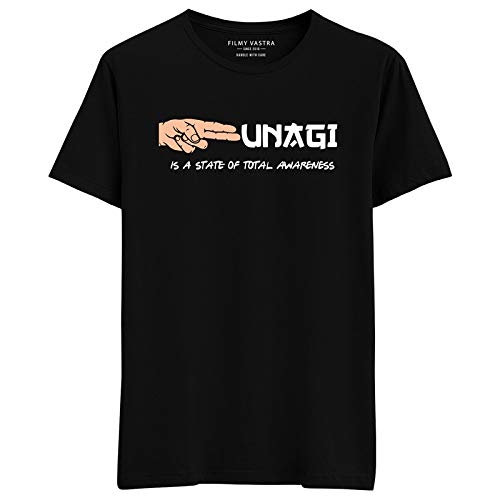 Filmy Vastra Men’s & Women’s- Friends – Unagi- A State of Total Awareness – Short Sleeve Premium Roundneck T-Shirt Cotton | Black Large – 42 offers donot miss