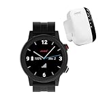 James R9 Notrufuhr & JAMES Locator, Indoor-Tracking - SOS-Notruf, GPS-Ortung, Sturzmelder, Geofence, 24/7 Alarmzentrale, AMOLED-Display, IP67 Wasserschutz, Schwarz, Premium Box