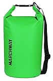 Floating Waterproof Dry Bag 5L/10L/20L/30L/40L, Roll Top Dry Sack for Marine Kayaking Rafting Boating Swimming Camping Hiking Beach Fishing Skiing Snowboarding Hunting Climbing Surfing (Green, 20L)
