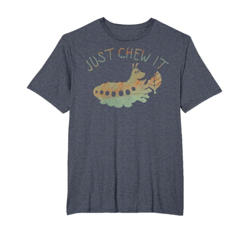 Disney Pixar Bugs Life Heimlich Just Chew It Graphic T-Shirt T-Shirt, Men's Big and Tall, Heather Blue, 3X Tall
