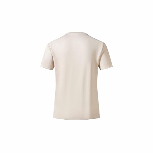 Men's Suede T-Shirt Short Sleeve Tops Crew Neck Loose Soft3