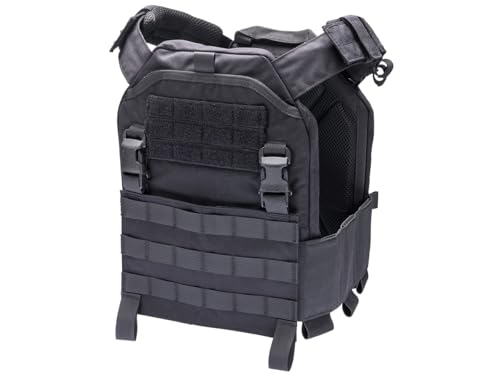 Evike Airsoft - Phantom Gear Wraith T3 Airsoft Vest (US, Alpha, Medium, Large, Regular, Regular, Black - Vest Only)