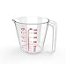 LIVESSA Messbecher - Messbecher 2l / 1l / 500ml, cl messbecher, Messbecher klein, Messbecher Kunststoff (Messbecher 0.5 Liter)
