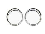 PAKCEEINC Chrome Matt Silver/Silver Speedometer Dashboard Gauge Ring Set M3 Style for BMW E90 E91...