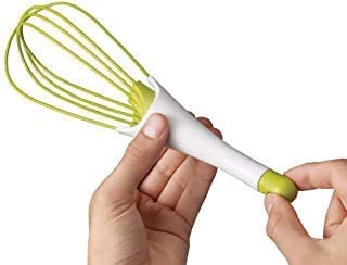 Mapperz Magic Foldable Plastic Whisk Beater Hand Blender Mixer Froth Whisker Latte Maker for Milk Coffee Egg Beater Juicer | Whisk 2-in-1 Rotating Silicone Whisk