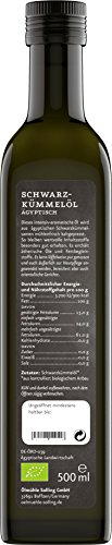 Ölmühle Solling Schwarzkümmelöl ägyptisch - Nigella Sativa - nativ - kaltgepresst - BIO, 1er Pack (1 x 500 ml)