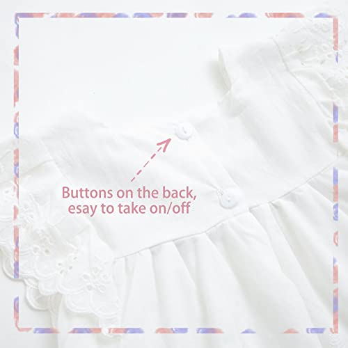 Simplee Kids Baby Girl Dress Toddler Floral Dress Ruffled Sleeves Summer Sundress Dress For Spring Summer Smocked Dress Infant Print Dress Ruffled Dress Embroidered Bohemian 12M-6T #TOP4