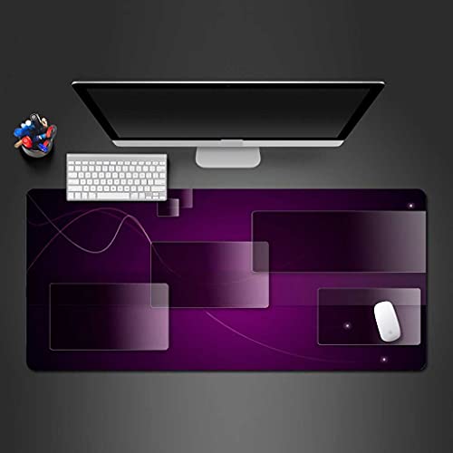 Tapis de souris gamer XXL pour grand bureau tapis antidérapant violet 1000x500 mm