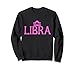 Pèse-personne rose avec symbole du zodiaque libras Sweatshirt