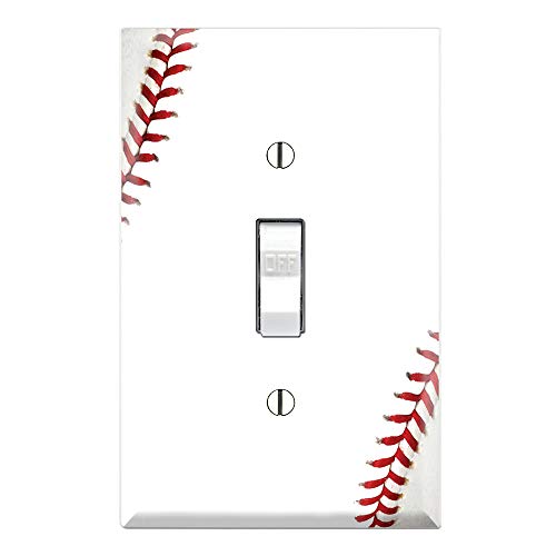 Image of Graphics Wallplates - Baseball - Single Toggle Wall Plate Cover