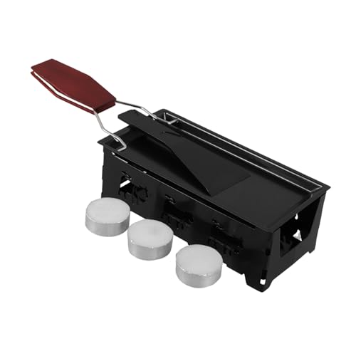 POPETPOP Plancha Para Raclette De Queso Mesa Práctica Parrilla Mango De Madera Antiadherente Para Cocina Reuniones