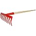 Produktbild Gartenrechen - 8-Zinken Spezialstahl, schmal mit Holzstiel 150cm von SHW-FIRE