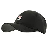 Fila Unisex Performance Solid Runner Hat, Black, OS