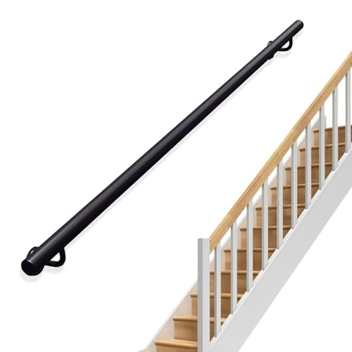 Rampe d'escalier antidérapante en fer forgé 120cm barre d'appui