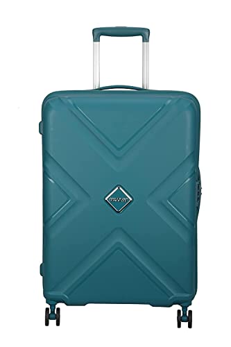 Image of American Tourister Hard Luggage Set of 3 Trolley Bags with TSA Lock,Secured Zipper,Spacious Interior with Wet Pouch (S.Green)