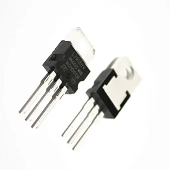 INVENTO 5Pcs LM7915CT Fixed LDO Voltage Regulator, 7915, 35V to -17.5V, 1.1V Dropout, 15Vout, 1.5Aout, TO-220-3