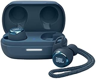 JBL Reflect Flow Pro Wireless In-Ear Headphones - Bluetooth sport headphones with Adaptive Noise Cancelling technology, complete with charging case, in blue