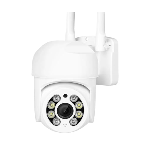 DRAUXI Cámara IP HD de 4MP, Seguridad for Exteriores, visión Nocturna en Color, cámaras videovigilancia inalámbricas 2MP, detección Humana Inteligente Detección de Movimiento(2MP Add 64G Card)