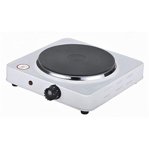 TEMPO DI SALDI Hornillo eléctrico de 1000 W, ajustable, placa de hierro fundido, viaje, camping, 152 mm - imagen 4