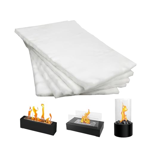 Alfombra de fibra de cerámica, manta aislante de fibra de cerámica, 40 x 60 x 0,6 cm, lana de vidrio, aislamiento de alta temperatura para estufa de leña, chimenea, horno, caldera y forja