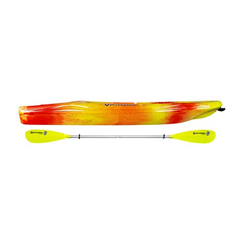 Image of Perception Kayaks Hi Five | Sit on Top Kids Kayak for Kids up to 120 Lbs.| Youth Kayak with Paddle