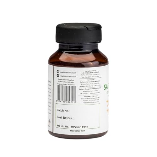 Image of bixa BOTANICAL Safed Musli Capsules for Men | Safed Musli Extract | Ayurvedic Natural Herbal Supplement | 100% Pure, Gluten Free, Non-GMO, Steam Sterilized | 140+ Years of Herbal Heritage,60 Count