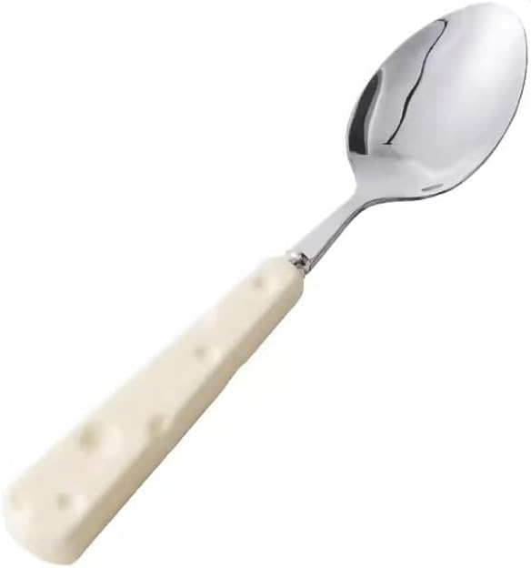 Spoons,soup spoons,Spoons for Cooking Kitchen Round Spoon Household Kitchen Stainless Steel Cute Tableware Dessert Spoon Table Spoon Coffee Teaspoon Mixing Spoon Dinner Spoon Teaspoons