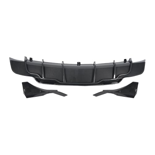 Difusor de parachoques trasero acabado carbono para Tesla Model 3