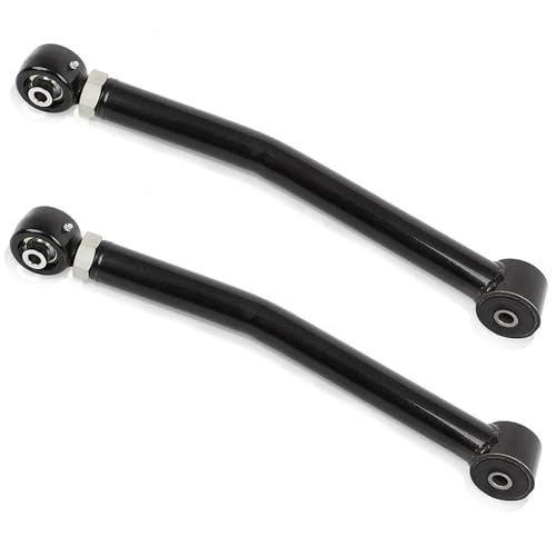 SCITOO Adjustable Front Lower Control Arms fit for Jeep Wrangler 2007-2018 for Improved Suspension Performance - Black Set of 2
