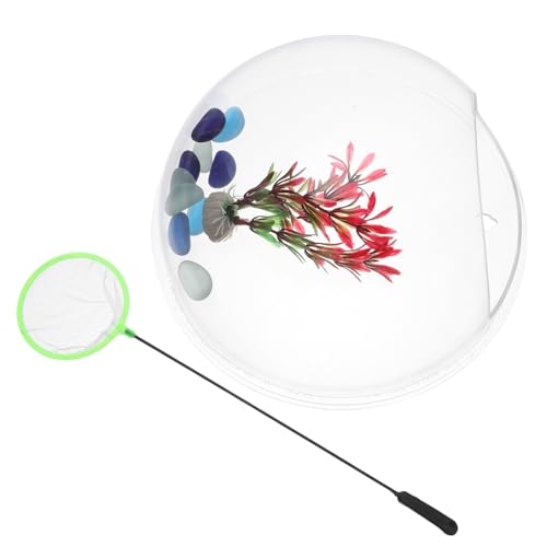 BESPORTBLE Acrylic Wall-mounted Fish Tank and Planter Transparent Hanging Aquarium for Betta Fish and Aquatic Plants Space-saving Wall Vase for Home and Office Decor