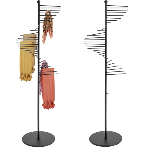 TTeralmon Scarf Display Stand 67" Spiral Scarf Holder Scarf Organizer