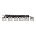Justice Design Group Lighting FSN-8706-30-SEED-MBLK Aero Bath Bar, Matte Black