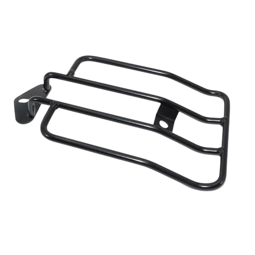 WRHUOBA Rack Caja Trasera Asiento Individual Trasero para Motocicleta, Estante De Soporte para Equipaje, Estante De Acero Negro/Cromo para Ha&rley Sportster XL Iron 1200 883 48 Low 2004-2022
