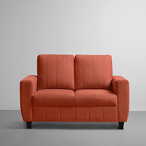 Image of Sleepyhead Bae Designed by Duroflex - 5 Seater Sofa, 3+2 Sofa Set |Premium Fabric Living Room Sofa Set with Modern Space-Saving Design |Comfort Seating & Easy-Clean |3 Year Warranty - Ember Orange