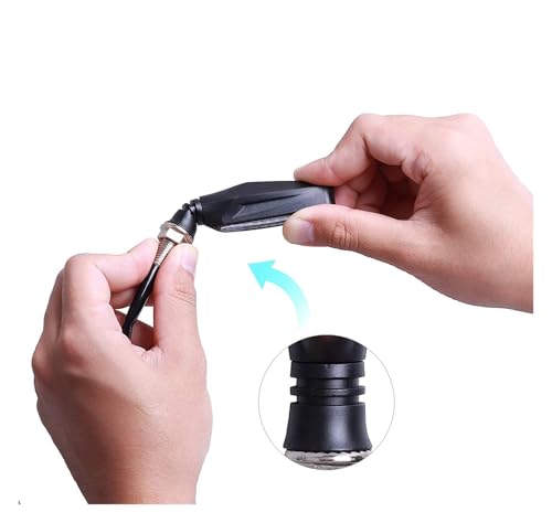Luces de señal de giro universales intermitentes de 12V ámbar e impermeables IP68 6