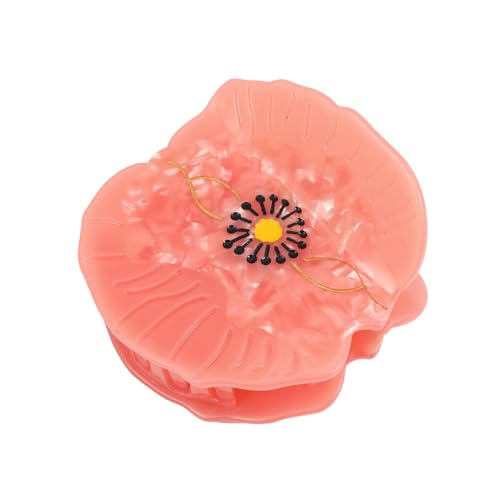 Personalized Nudy Purple Poppy Flower Acetate Hair Claw Clip, 1 Piece