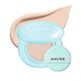 AMUSE(アミューズ) エアリーポアカバークッション（1.5 ナチュラル・本品）SPF50+ PA++++ クッションファンデ 毛穴カバー セミマット