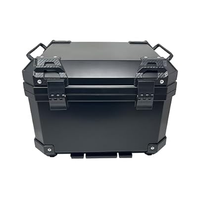 MYK Motorcycle Scooter Top Box Tail Trunk Luggage Box XL 45Lts Black