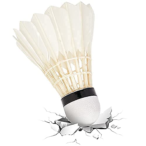Magic Providers Badminton Feather Shuttlecock - Pack of 10 (White) | Shuttle Cock Feather Badminton | Hybrid Feathers Shuttlecock Rackets Shuttle Cork 2