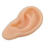 Gogogmee Silikon ohrmodell Links Medizinisch Realistisch Wiederverwendbar für Arzt Schülerpraxis Weiches Langlebiges Ear Display Modell mit Künstlichem Gehörgang für Hörgeräteberatung