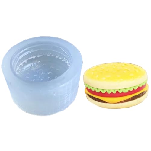 Craft Molds Food Grade Hamburger Shaped Silicone Clay Molds Silicone Material