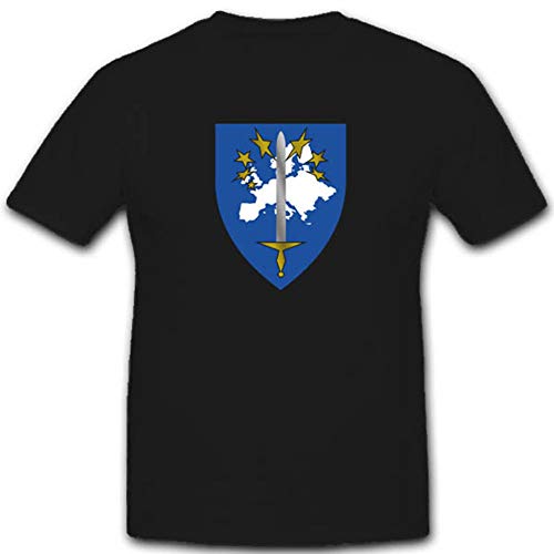T-shirt Eurocorps #3346 OTAN en coton résistant anti-déformation pour l'armée