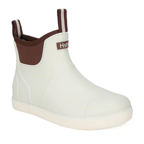 Yenxapei Gummistiefel Herren, Anti-Rutsch und Wasserdicht Kurz Halbhoch Stiefeletten Chelsea-Stiefel，Bequem Atmungsaktiv Mode Regenschuhe Arbeitsstiefel