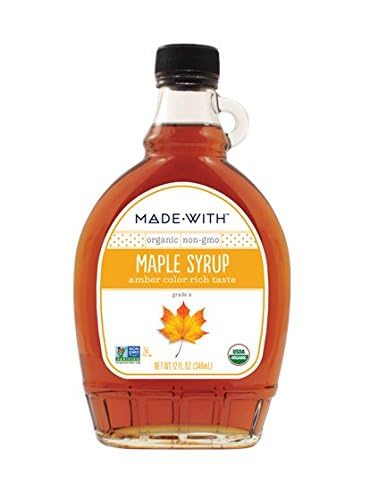 MadeWith Brand Amber Maple Syrup, 12 Oz (Pack of 12)